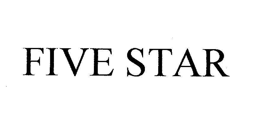 Mẫu nhãn hiệu FIVE STAR