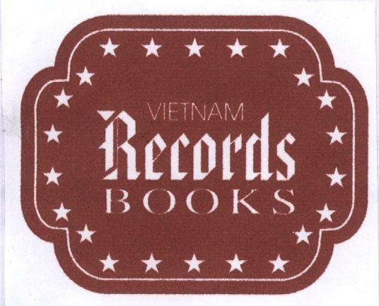 Mẫu nhãn hiệu VIETNAM RECORDS BOOKS