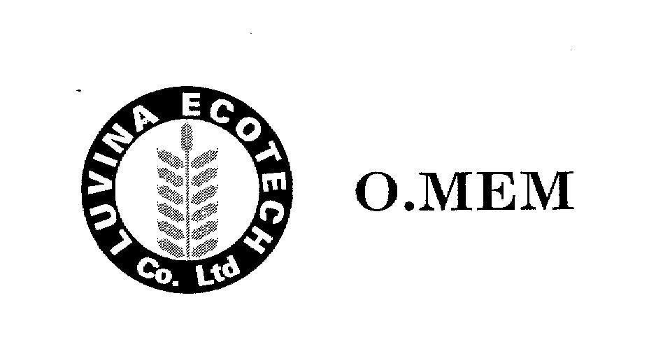 Mẫu nhãn hiệu LUVINA ECOTECH CO LTD O.MEM