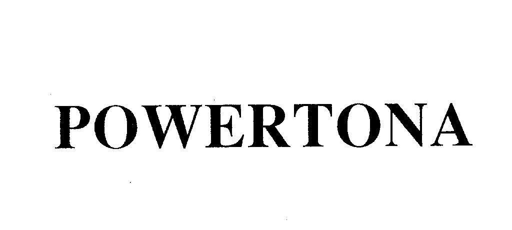Mẫu nhãn hiệu POWERTONA