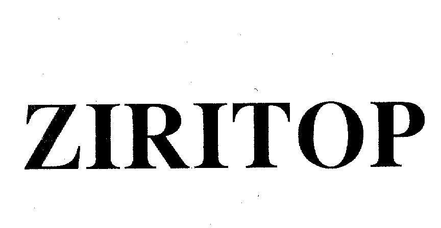 Mẫu nhãn hiệu ZIRITOP