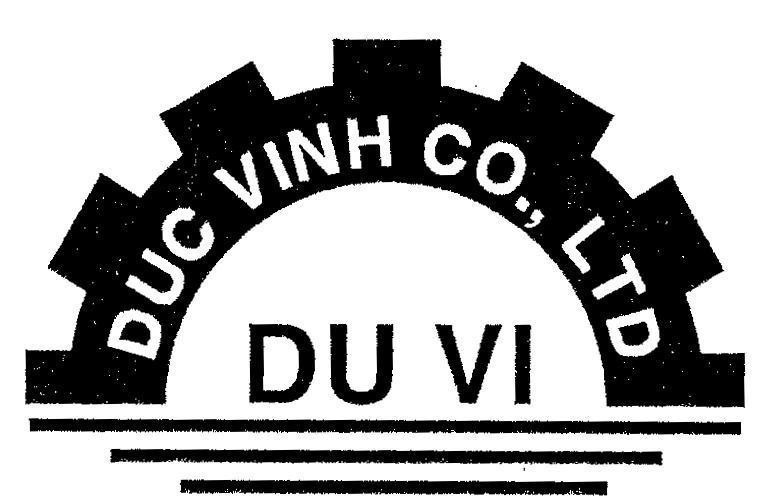 Mẫu nhãn hiệu DUC VINH CO LTD DU VI