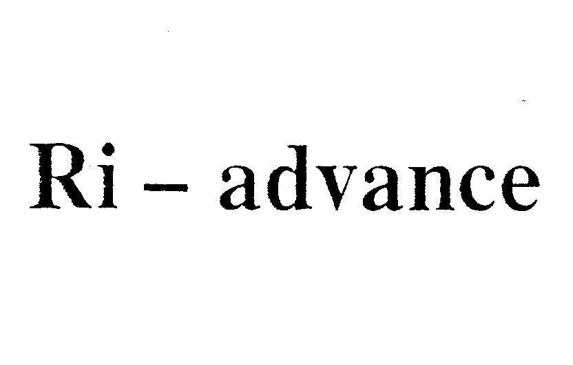 Mẫu nhãn hiệu RI-ADVANCE