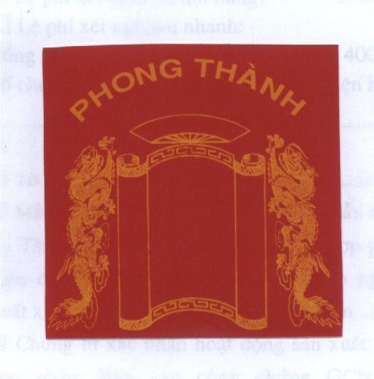 Mẫu nhãn hiệu Phong Thành