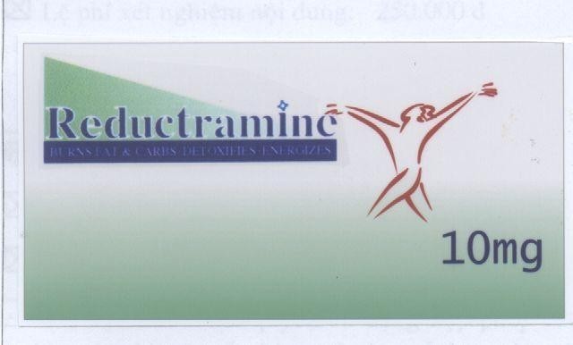 Mẫu nhãn hiệu REDUCTRAMINE Burns Fat & Carbs Detoxifies Energizes 10MG