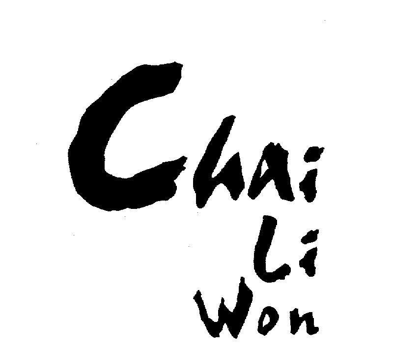 Mẫu nhãn hiệu CHAI LI WON