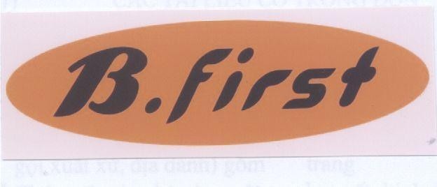 Mẫu nhãn hiệu B.FIRST