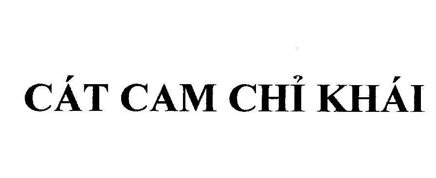 Mẫu nhãn hiệu Cát Cam Chỉ Khái