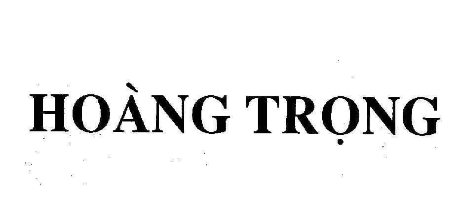 Mẫu nhãn hiệu HOANG TRONG