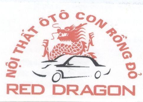 Mẫu nhãn hiệu NộI THấT Ô TÔ CON RồNG Đỏ RED DRAGON