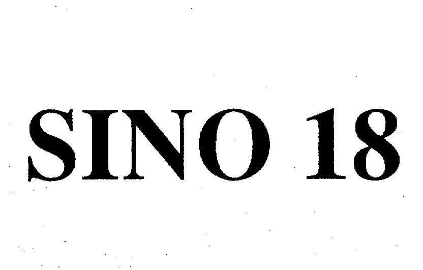 Mẫu nhãn hiệu SINO 18