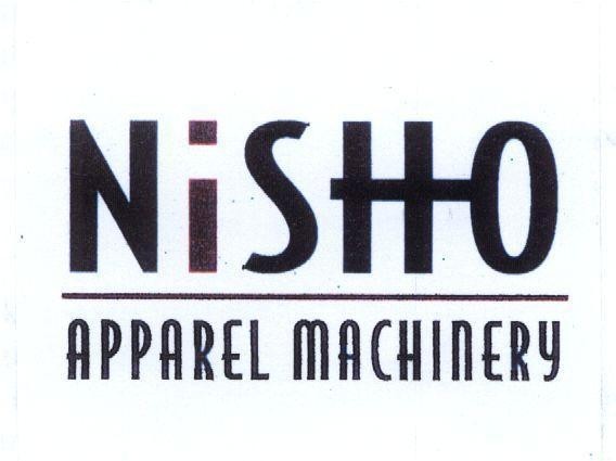 Mẫu nhãn hiệu NISHO APPAREL MACHINERY