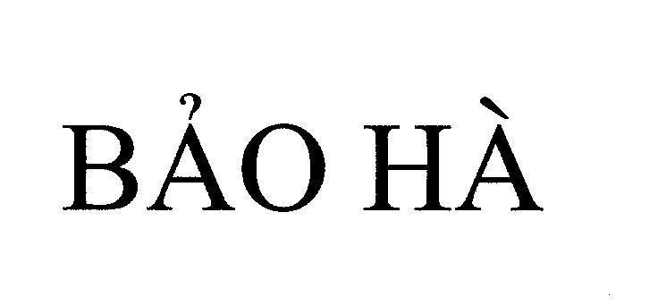 Mẫu nhãn hiệu Bảo Hà