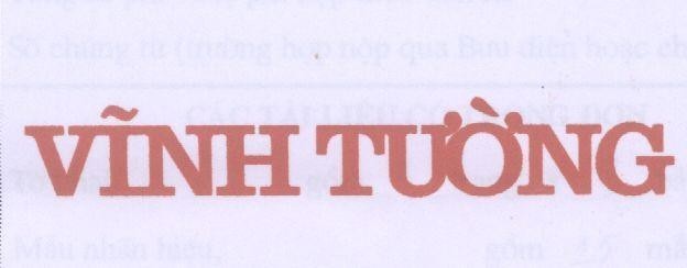 Mẫu nhãn hiệu Vĩnh Tường