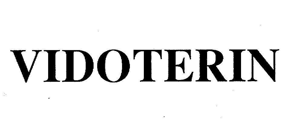 Mẫu nhãn hiệu VIDOTERIN