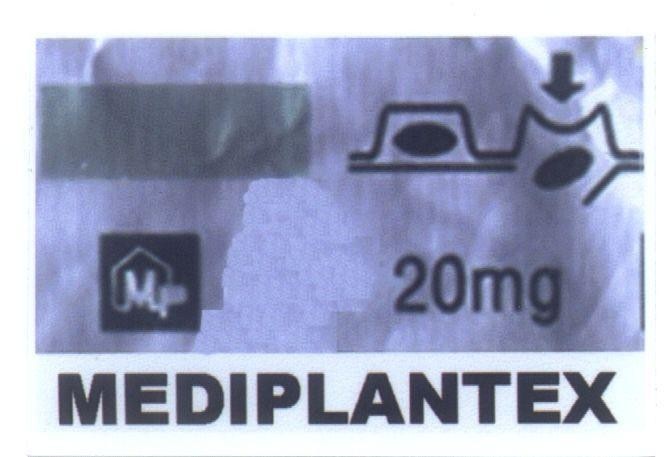 Mẫu nhãn hiệu MEDIPLANTEX MP A.T.P 20MG