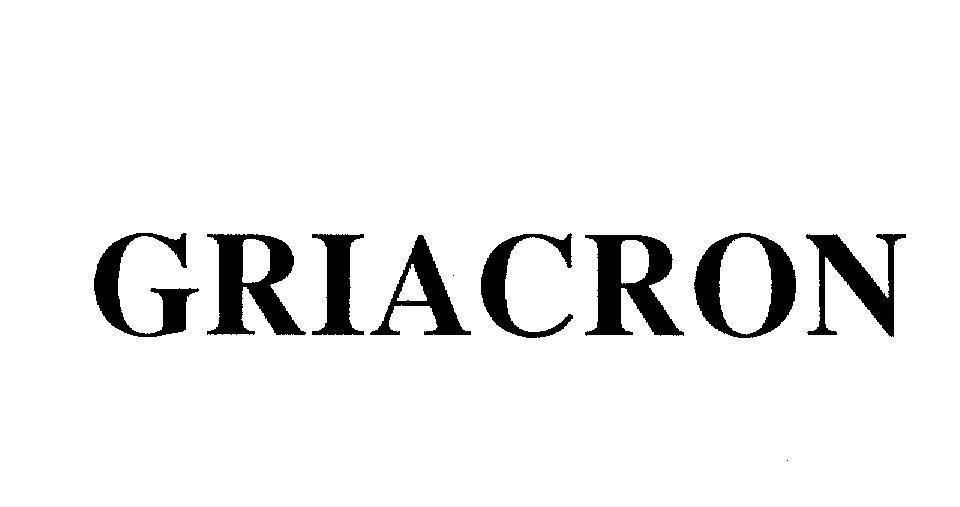 Mẫu nhãn hiệu GRIACRON