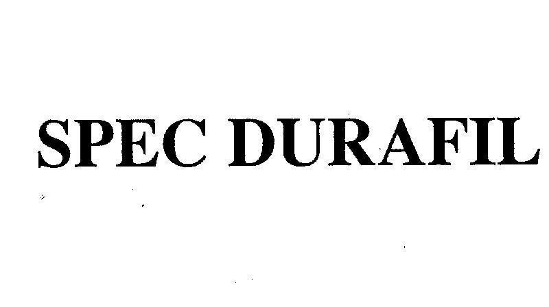 Mẫu nhãn hiệu SPEC DURAFlL