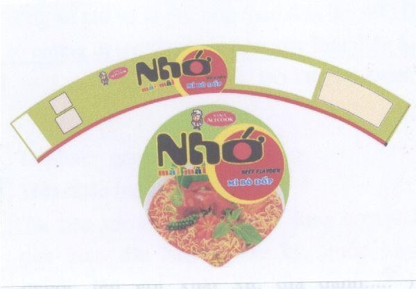 Mẫu nhãn hiệu VINA ACECOOK Nhớ Mãi Mãi Mì Bò Đốp