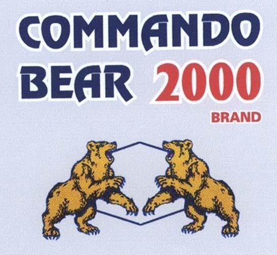 Mẫu nhãn hiệu COMMANDO BEAR 2000 BRAND