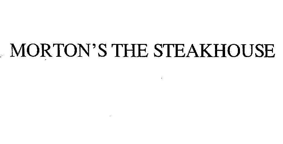 Mẫu nhãn hiệu MORTON'S THE STEAKHOUSE
