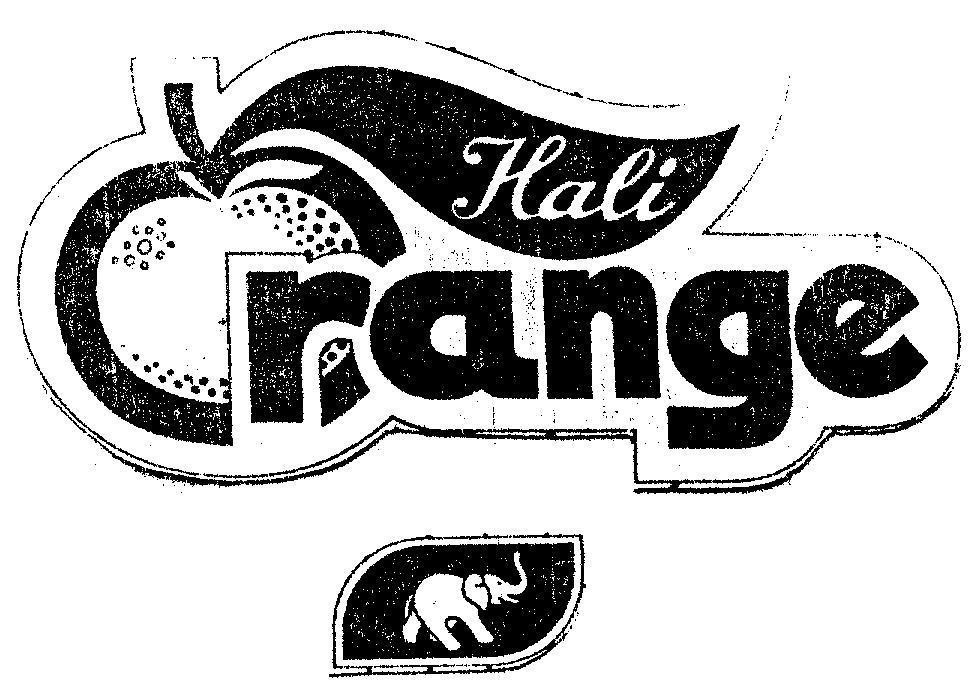 Mẫu nhãn hiệu HALI ORANGE
