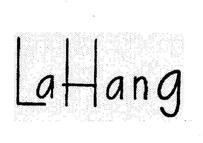Mẫu nhãn hiệu LA HANG