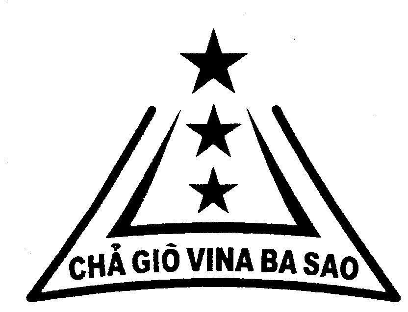 Mẫu nhãn hiệu CHả GIò VINA BA SAO