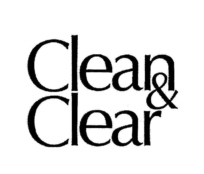 Mẫu nhãn hiệu CLEAN & CLEAR