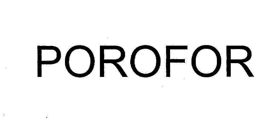 Mẫu nhãn hiệu POROFOR