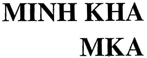 Mẫu nhãn hiệu MINH KHA MKA