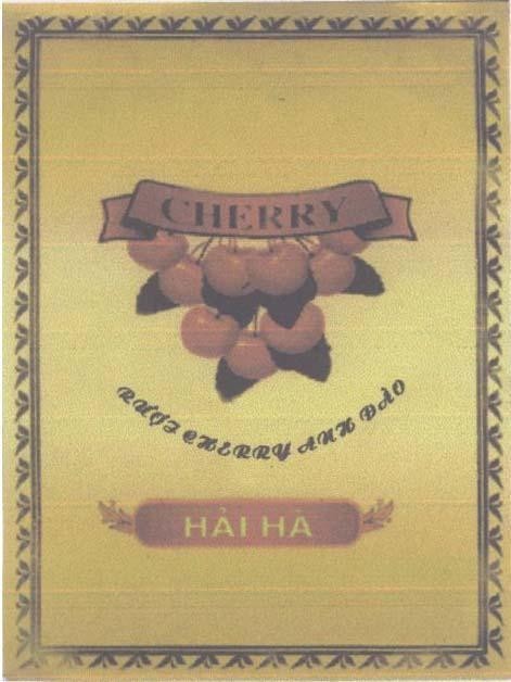 Mẫu nhãn hiệu CHERRY RUOU CHERRY ANH DAO HAI HA