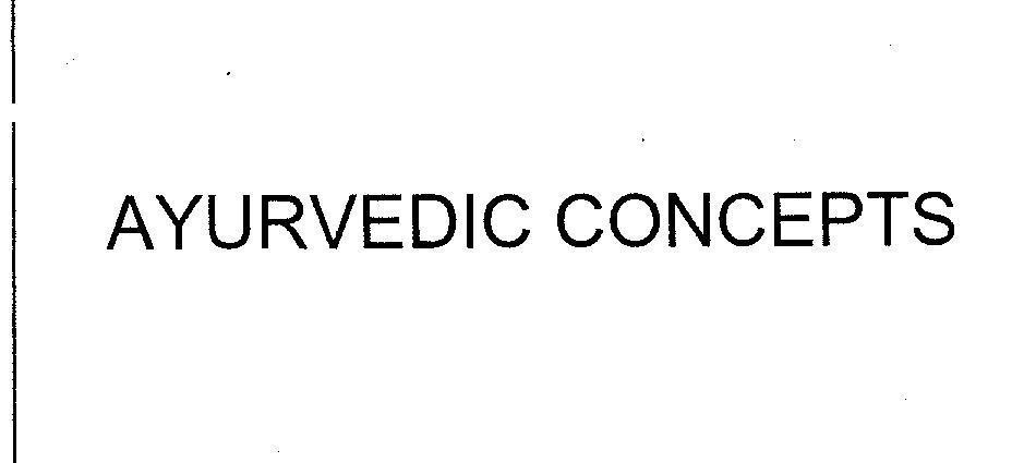 Mẫu nhãn hiệu AYURVEDIC CONCEPTS