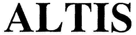 Mẫu nhãn hiệu ALTIS