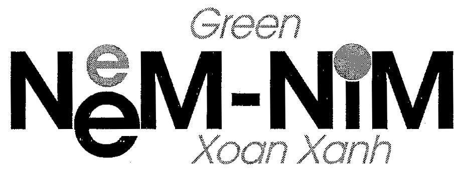 Mẫu nhãn hiệu GREEN NEEM NIM XOAN XANH