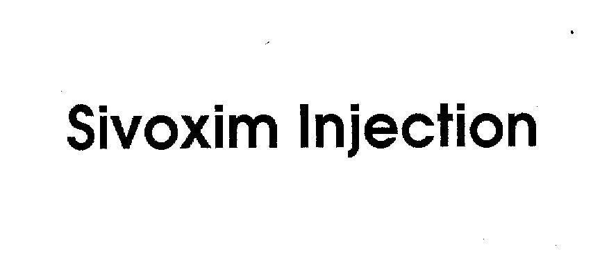 Mẫu nhãn hiệu SIVOXIM INJECTION