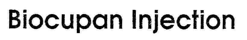 Mẫu nhãn hiệu BIOCUPAN INJECTION