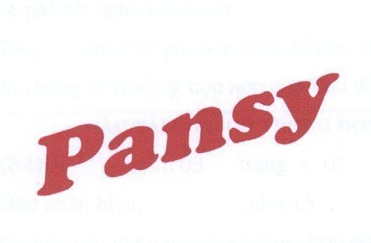 Mẫu nhãn hiệu PANSY