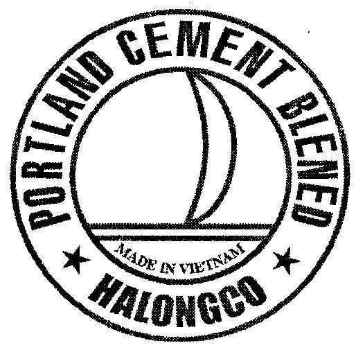 Mẫu nhãn hiệu PORTLAND CEMENT BLENED HALONGCO MADE IN VIETNAM