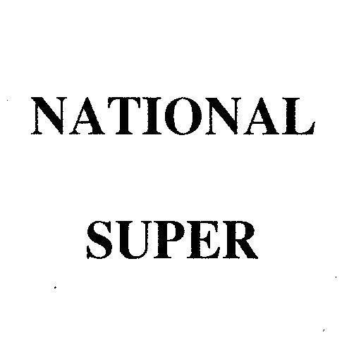 Mẫu nhãn hiệu NATIONAL SUPER