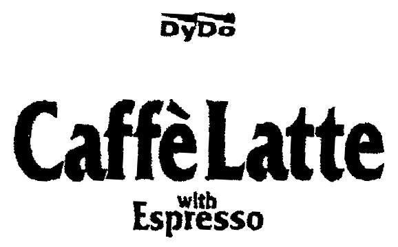 Mẫu nhãn hiệu DYDO CAFFE LATTE WITH ESPRESSO