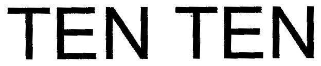 Mẫu nhãn hiệu TEN TEN