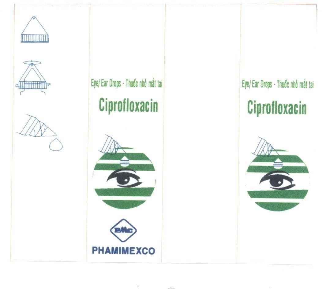 Mẫu nhãn hiệu CIPROFLOXACIN DIFLOX PMC PHAMIMEXCO