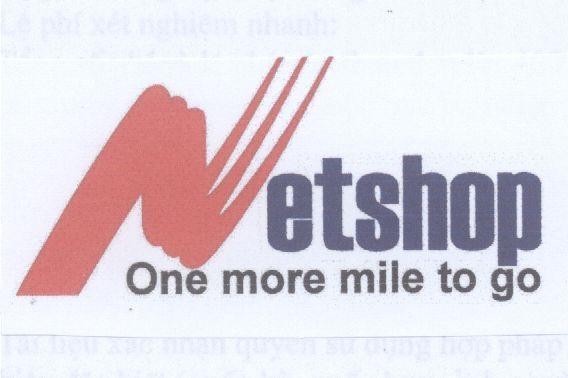 Mẫu nhãn hiệu NETSHOP ONE MORE MILE TO GO