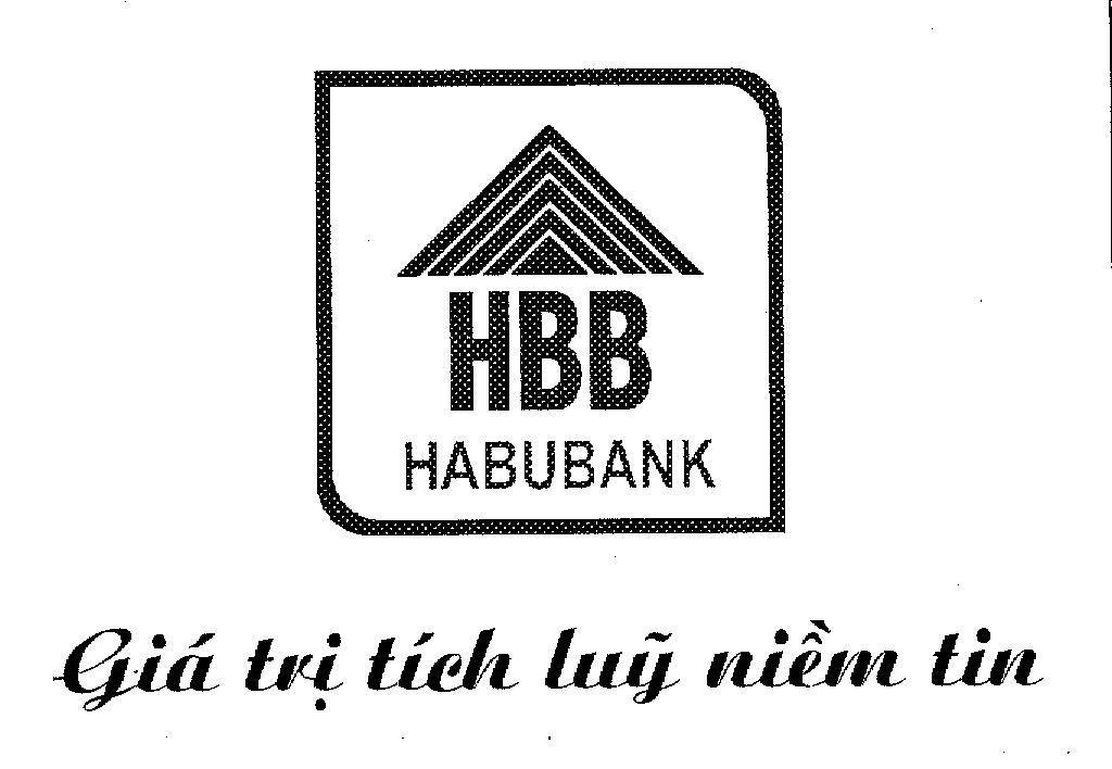 Mẫu nhãn hiệu HBB HABUBANK Giá Trị Tích Luỹ Niềm Tin