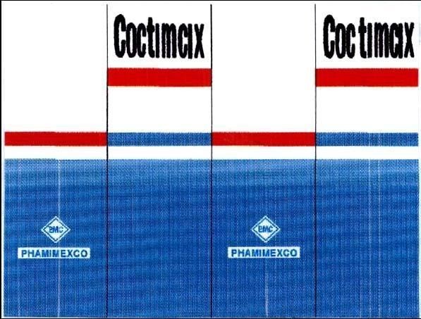 Mẫu nhãn hiệu COCTIMCIX PMC PHAMIMEXCO