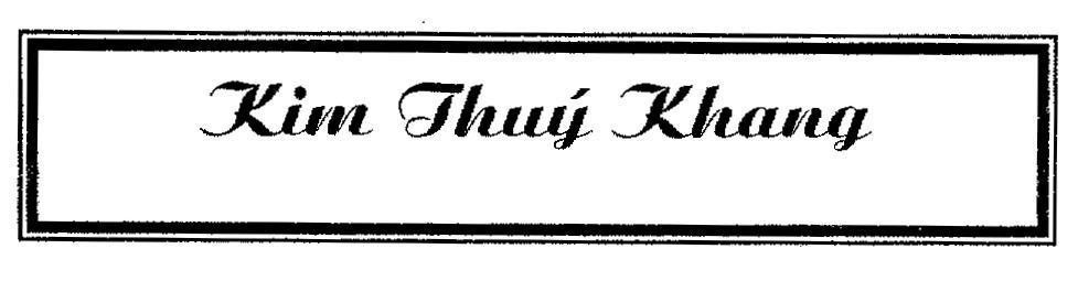 Mẫu nhãn hiệu Kim Thuý Khang