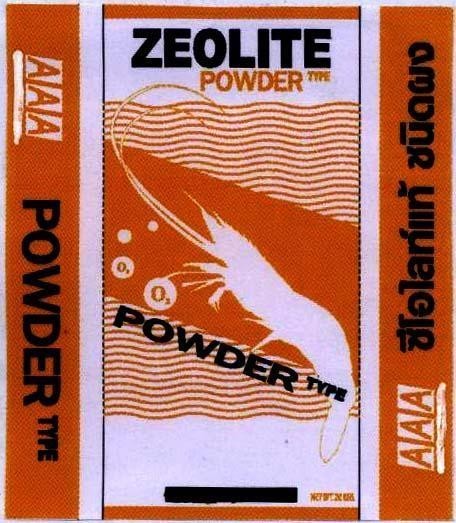 Mẫu nhãn hiệu ZEOLITE POWER TYPY xi ô lay thé sa nít phổng ZEOLITE chính hiệu loại bột