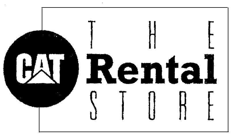 Mẫu nhãn hiệu THE CAT RENTAL STORE