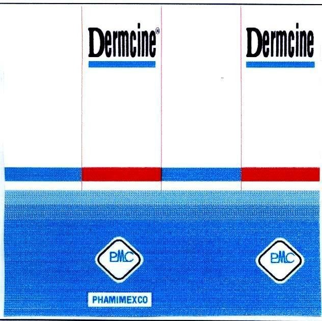 Mẫu nhãn hiệu DERMCINE PMC PHAMIMEXCO